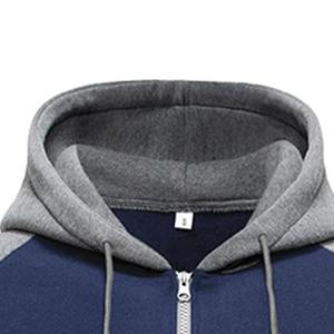 Survêtements décontractés à fermeture éclair pour hommes, 100 % coton, haute qualité, collection hiver 2026, couleur unie, personnalisables avec logo - Product Image 5
