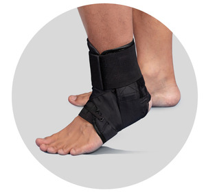 Support de sport médical Brosse en tissu confortable Attelle de cheville Attelle rapide Dentelle Clinique Équipement de rééducation pour la douleur à la cheville - Product Image 4