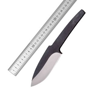 Couteau de chef en acier Damas forgé à la main, lame fixe, couteau de camping, couteau de cuisine personnalisé, fournitures de fabrication de couteaux en gros pour l'extérieur - Product Image 6