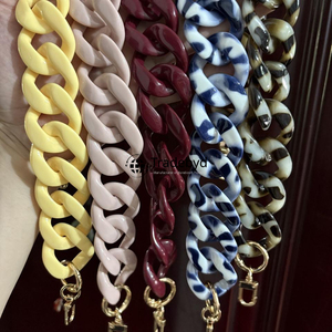 resin chain premium handmade necklace trendy fashion jewelry colorful stylish accessory for women girls design Tradebyd - Product Image 1