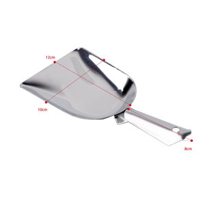 Pelle à farine, céréales et bonbons professionnelle en acier inoxydable, carrée et plate, robuste, écologique, compatible lave-vaisselle - Product Image 6