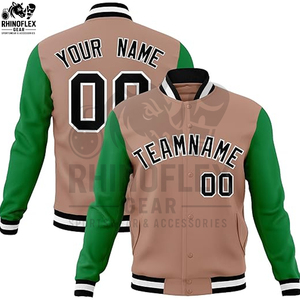 OEM Heavyweight Thick Winter <b>Jacket</b> for <b>Men</b> Chenille Embroidery Patches Oversized <b>Leather</b> Sleeves Letterman Style Plus Size - Product Image 3