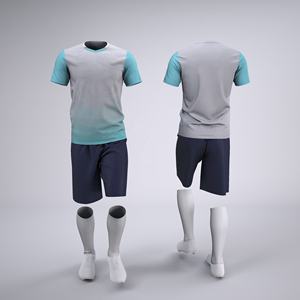 Uniforme de Fútbol Personalizado, Conjunto de Camiseta y Pantalones Cortos de Fútbol por Mayoreo, Sublimación, Ropa Deportiva para Equipos, Fabricante OEM ODM - Product Image 4