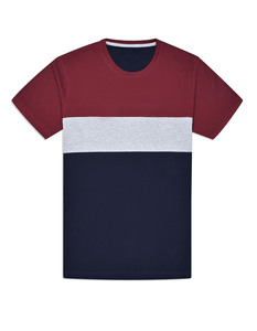 เสื้อยืดลำลองผู้ชายสไตล์สตรีทแวร์ คอโอ แขนสั้น แฟชั่นทรงปกติ ระบายอากาศได้ดี นุ่มสบาย เหมาะสำหรับใส่ในฤดูร้อน - Product Image 1