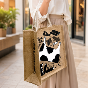 Newly Designed Jute Shopping Tote <b>Bag</b> with Custom Logo | Promotional Business Gift <b>Bag</b> for Grocery Retail Daily Use Eco Friendly - Product Image 2