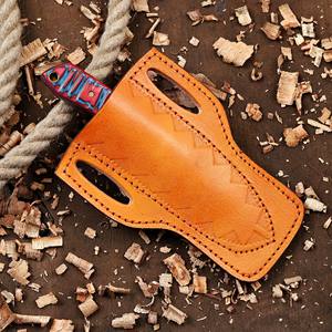 Couteau EDC à lame fixe personnalisé Nordic Forge, fourreau Pancake, 6 pouces, lame pleine longueur, pointe tombante, pour le dépecage, le camping et la chasse, acier 12c27 - Product Image 6