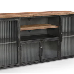 Aparador de Estilo Rústico / Elegante / Vidrio Estriado / Almacenamiento / Estilo Antiguo / Muebles Modernos - Product Image 1