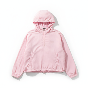 Fashion <b>Pink</b> Half Zip Hooded Windbreaker <b>Jacket</b> Custom Logo Lightweight <b>Waterproof</b> Outdoor Sportswear Streetwear for Women Men - Product Image 6