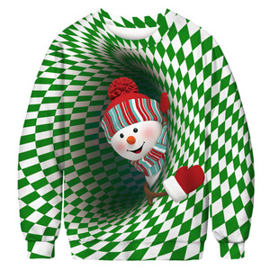 Sudadera unisex de punto con cuello redondo de Guacin Around Christmas Tree - Product Image 2