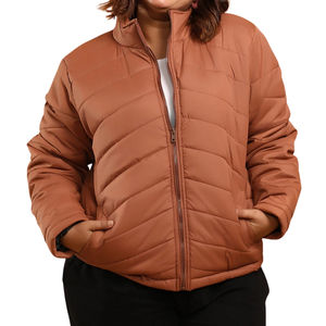 Chaquetas Acolchadas de Color Sólido para Mujer, Más Vendidas, Impermeables, Resistentes al Viento, Forradas de Nailon, con Logotipo Personalizado - Product Image 4