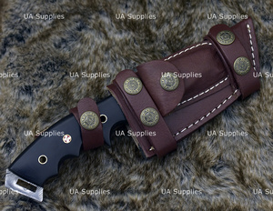 UA Supplies Industrial Grade Handmade Damascus Steel Full Tang Clip Point Outdoor Hunting Tracker <b>Knife</b> G10 Micarta <b>Handle</b> - Product Image 6