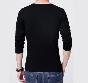 เสื้อยืดแขนยาวพิมพ์ลายโลโก้ตามสั่ง ผ้าฝ้ายถัก 100% คุณภาพสูง พิมพ์ลายดิจิตอล แห้งเร็ว ลายเรียบ สไตล์ลำลอง สำหรับผู้ชาย - Product Image 2