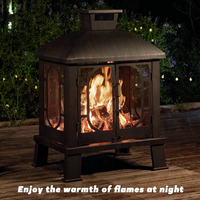 Foyer à charbon de bois Offre Spéciale brûleur à bûches de bois cheminée extérieure en métal pour jardin de Camping Patio arrière-cour