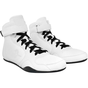 Botas de Lucha Libre de Cuero Genuino OEM para Hombre con Logotipo Personalizado, Alta Calidad, Marca Propia, Color Personalizado, Forro de Malla para Verano e Invierno - Product Image 1