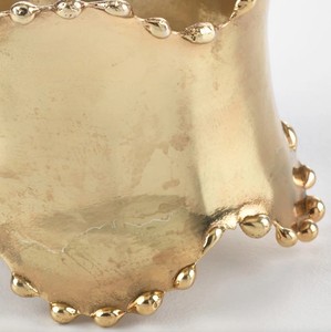 Luxury Gold Metal Napkin Rings <b>Set</b> <b>Beaded</b> Edge Napkin Holders Restaurant Tableware Dinnerware Used Best Design home and kitchen - Product Image 3