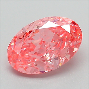 IGI Certified Oval <b>Pink</b> Lab Created Diamond Modified Brilliant Cut - Product Image 6