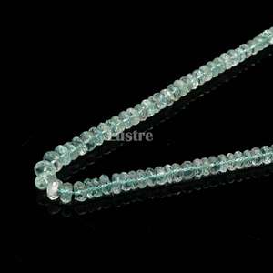 Perles Rondelles Facettées en Aigue-marine 100% Naturelle 5-7mm, Fil de 16 Pouces, Qualité AAA, Fournitures pour la Fabrication de Bijoux - Product Image 3