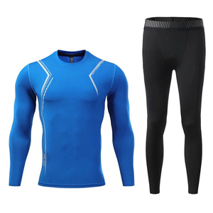 Meilleur Prix 2026 Nouvel Ensemble Rashguard Respirant pour Homme Manches Longues Compression Entraînement Deux Pièces Leggings de Sport T-shirts Jogging OEM - Product Image 1