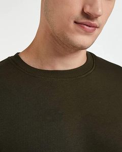 Sweat-shirt pour homme en coton 100% respirant, écologique, à col rond, coupe ample, 400g, multi-couleurs, pour un usage quotidien - Product Image 1