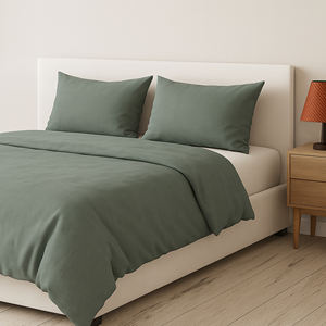Eco-Friendly Misty Teal <b>Bamboo</b> Bedsheet 300 Thread Count Eco Friendly for for Soft, Cool & Comfortable Sleep Wholesale Available - Product Image 1