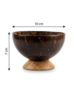 FAIZA CRAFT Bol en noix de coco poli de luxe moderne, fait main, écologique, vente en gros pour hôtels, cafés, restaurants, distribution au détail - Product Image 2