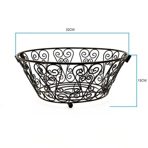 Latest Design Iron Metal <b>Storage</b> <b>Basket</b> Indian Handcrafted Multifunctional <b>Storage</b> <b>Baskets</b> for Home Decorative - Product Image 3