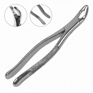 คีมถอนฟัน # เครื่องมือถอนฟันแบบแมนนวล ทำจากเหล็กกล้าไร้สนิม สำหรับถอนฟันกรามล่าง ฟันหนาม ฟันกรามอ่อน และฟันรากสั้น รุ่น 203 - Product Image 2