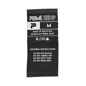 Étiquettes tissées personnalisées de qualité supérieure avec bords découpés au laser pour vêtements et sacs, avec logo de l'entreprise, étiquettes en tissu cousues lavables - Product Image 1