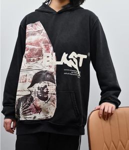 Sudadera con Capucha Y2K Gótica Casual con Estampado de Calavera, Sudadera de Manga Larga Harajuku para Hombre - Product Image 4