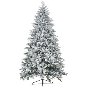 Albero di Natale Artificiale Innevato da 2,4 m con 2003 Rami, Supporto Pieghevole in Metallo, Facile Montaggio, con Cerniere, per Casa e Ufficio - Product Image 2
