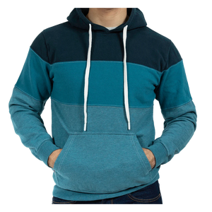 เสื้อฮู้ดผ้าฟลีซลายทางสไตล์สตรีทแวร์สำหรับผู้ชาย - Product Image 4