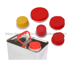 Tapa de rosca rígida de plástico para latas DIN REL 24mm 32mm 42mm 57mm, cuello alto, cierre de dos piezas, tapa para envases metálicos - Product Image 1