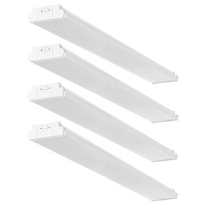 Lampada LED Avvolgente da 4FT 50W 5500LM Luce Diurna 6500K, Plafoniera a Incasso, Confezione da 4 per Cucina e Negozio - Product Image 1