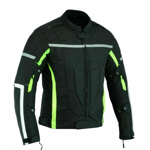 Chaqueta de Motociclismo Unisex de Cordura con Protección Completa del Cuerpo, Chaqueta Textil para Motociclistas, Impermeable y Resistente al Viento - Product Image 2