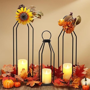 Metal Ramadan Moroccan <b>Lantern</b> Vintage Hanging Lamp Candle <b>Tealight</b> Light for Home Decoration Exquisite Indoor And Outdoor Patio - Product Image 4