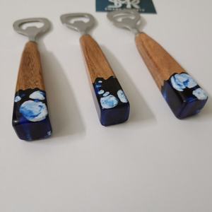 Abridor de Botellas de Resina y Madera de Lujo, Herramienta de Bar, Removedor de Tapas, Mango de Madera, Accesorios de Cocina, Regalo - Product Image 2