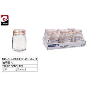 Pot en verre de 1L Tarro Conserva pour le stockage de bouteilles et de bocaux - Product Image 3