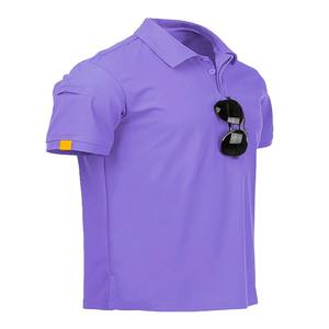 Chemise polo à manches courtes pour homme et femme, logo brodé personnalisé, polos décontractés - Product Image 4