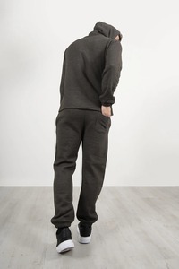 Advanced Hooded Casual Pullover Tracksuit <b>Set</b> with Solid Pattern Eco-Friendly & Windproof Fleece Lining-FITSALE LLC - Product Image 5