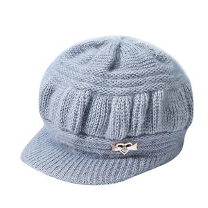Gorros de viaje de invierno Unisex hechos a medida Color sólido Jacquard acrílico tejido sombrero 100% lana Puff impresión-venta al por mayor - Product Image 3
