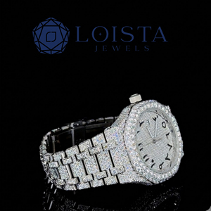Reloj de Lujo con Diamantes Estilo Hip Hop, Movimiento Automático, Reloj de Moissanita con Incrustaciones de Diamantes para Hombre, con Caja - Product Image 3