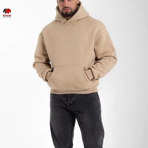 Forro polar de algodón suave, cálido, térmico, transpirable, ligero, grueso, con bolsillos, cremallera completa, cremallera parcial, puños acanalados, capucha ajustable - Product Image 1