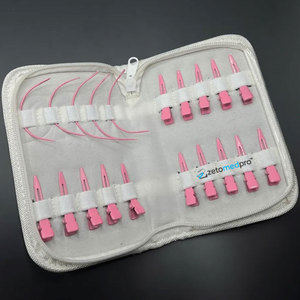 Pinces à cheveux professionnelles en acier inoxydable réutilisables roses avec barrette à griffes pour extensions capillaires, idéales pour les salons de coiffure - Product Image 6