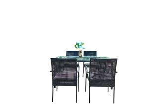 PRCF-025 Modern Handwoven Poly Rattan Dining Set <b>Outdoor</b> Garden <b>Furniture</b> - Product Image 3