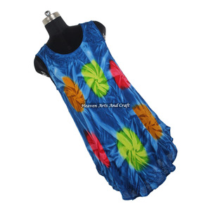 Precio de Fábrica, Último Producto para el Verano, Vestido Largo de Mujer, Estilo Boho, Exclusivo, Tie Dye, Diseño Elegante, Sin Mangas, a la Moda - Product Image 3