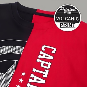 Camiseta Gráfica para Hombre Inspirada en Héroes, Estilo Urbano Color Block, Manga Corta de Algodón, Top Moderno Estilo Cómic - Product Image 6