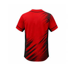 Conjunto de Uniforme de Béisbol Rojo para Hombre Ekin-ImpeX, Jersey de Manga Corta, Pantalones Blancos, Poliéster que Absorbe la Humedad, Uniforme de Béisbol Juvenil - Product Image 5
