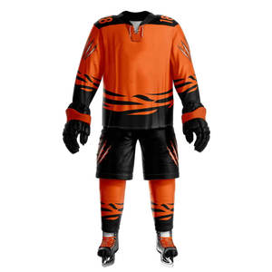 Maillots de hockey sur glace personnalisés en gros pour adultes – Logo appliqué, uniforme sportif d'entraînement d'équipe - Product Image 6