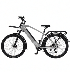 Pneu de 26*2,1 pouces, corps en acier au carbone, moteur sans balais, batterie au lithium 48V 10,4ah, double siège, vélo de sport électrique urbain - Product Image 1