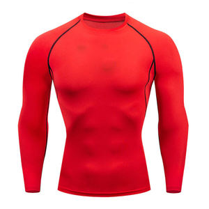 Vêtement de compression athlétique à séchage rapide pour hommes, idéal pour l'entraînement MMA - Product Image 1
